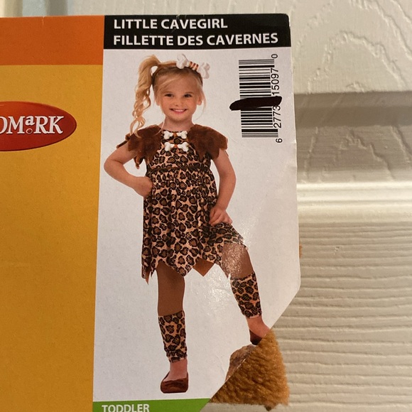 Little Cavegirl Girls Halloween Costume Size 3-4T - Picture 7 of 13